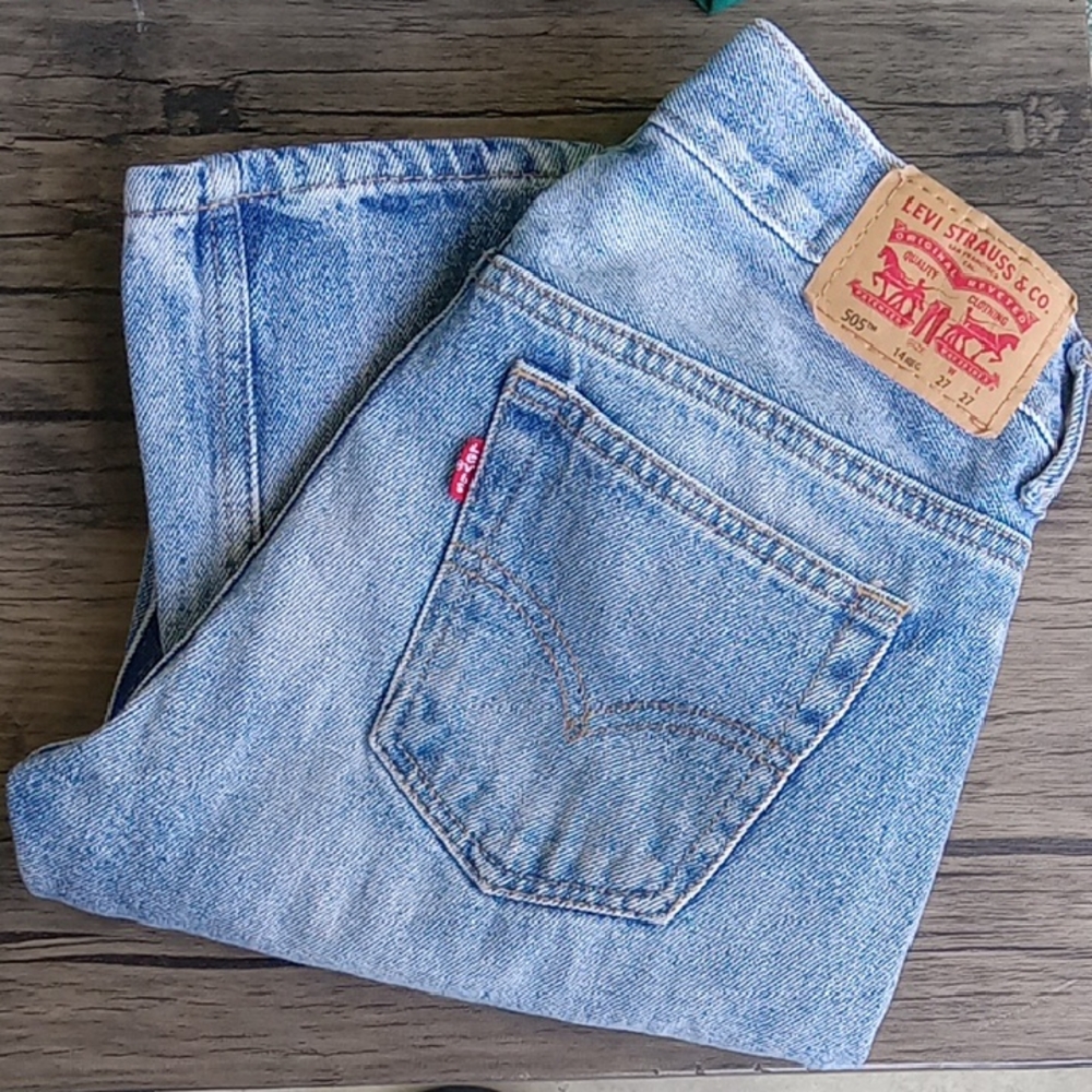 Levi's Classic Light Blue Straight Jeans 14reg 27 W 27 L